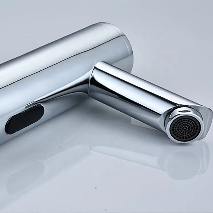 Countertop Touchless Faucet Cold Only Tall Body Infrared Motion Sensor Faucet