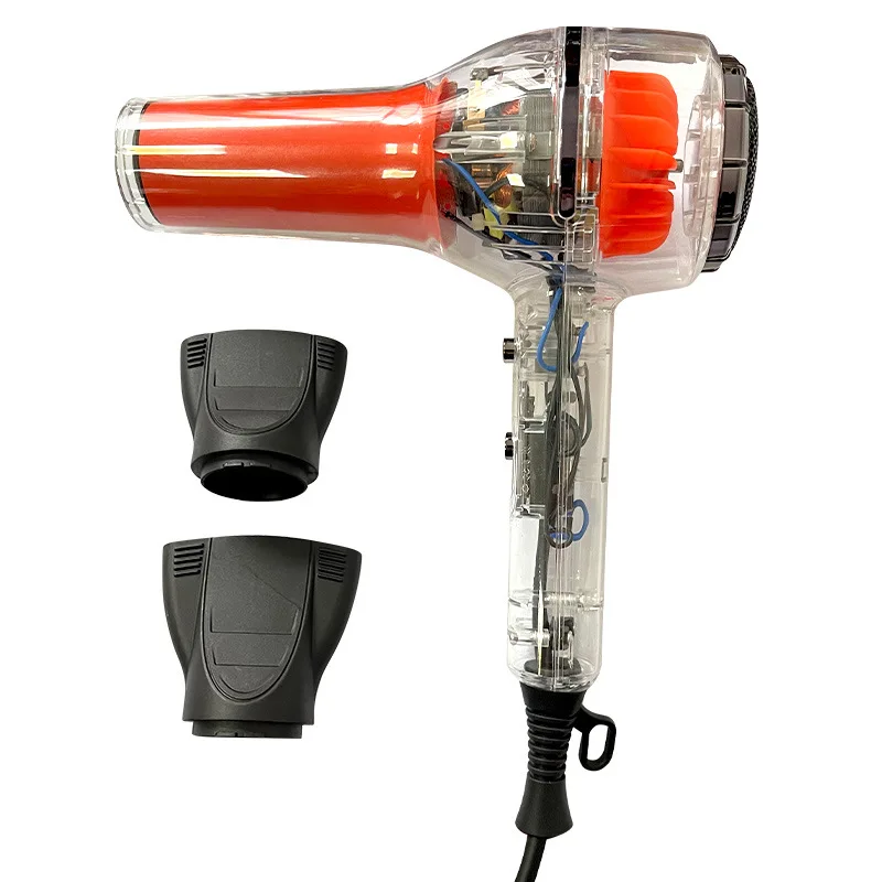 Professional Creative Green Transparent Hair Dryer 2000W Negative Ion Blow Dryer Hair Care Salon Barber