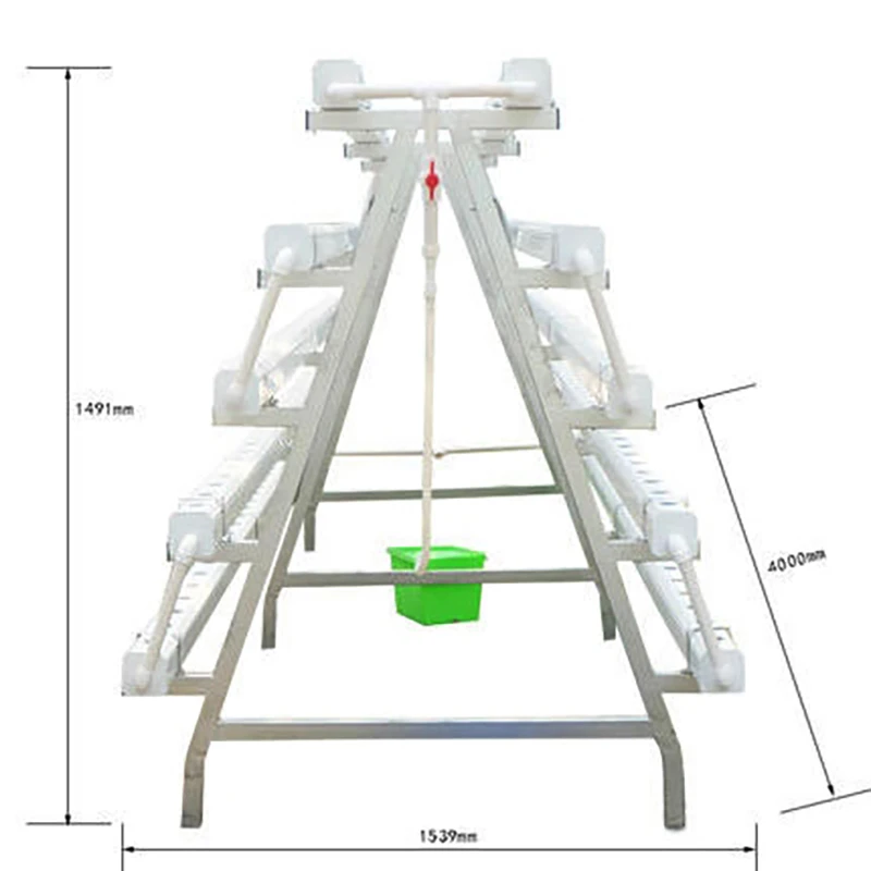 Nursery Greenhouse With Vertical Aeroponics System Piping Type hydroponic grow system NFT vertical farming hydroponics system