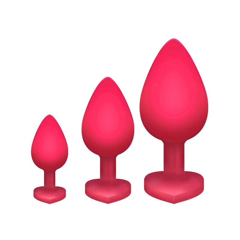 Anal Sex Product Pink Anal Plug Silicone Small Butt Plug Anal For Men Different Color Gem Sex Toy For Men Women