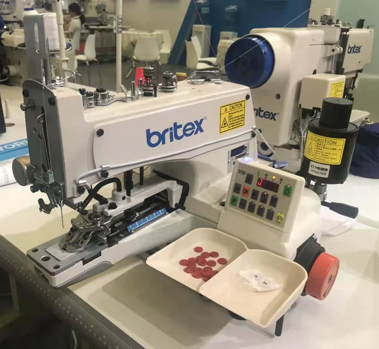 BR-1377D-SK Button Attaching sewing machine  with automatic feeder device