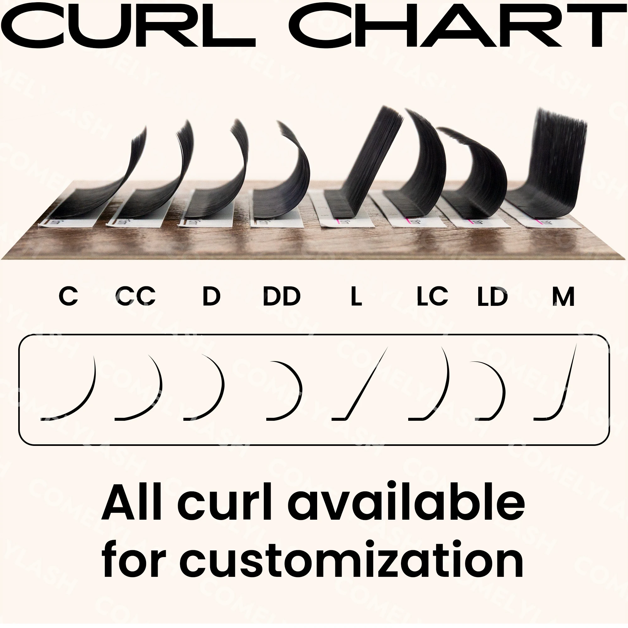 Comelylash Matte Black Cashmere Lash Extensions Volume Trays Individual Eyelash Extension Other Eyelashes