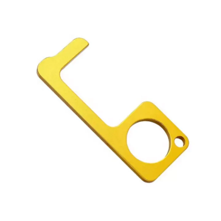 Custom non-contact elevator door opening tool self defense keychain