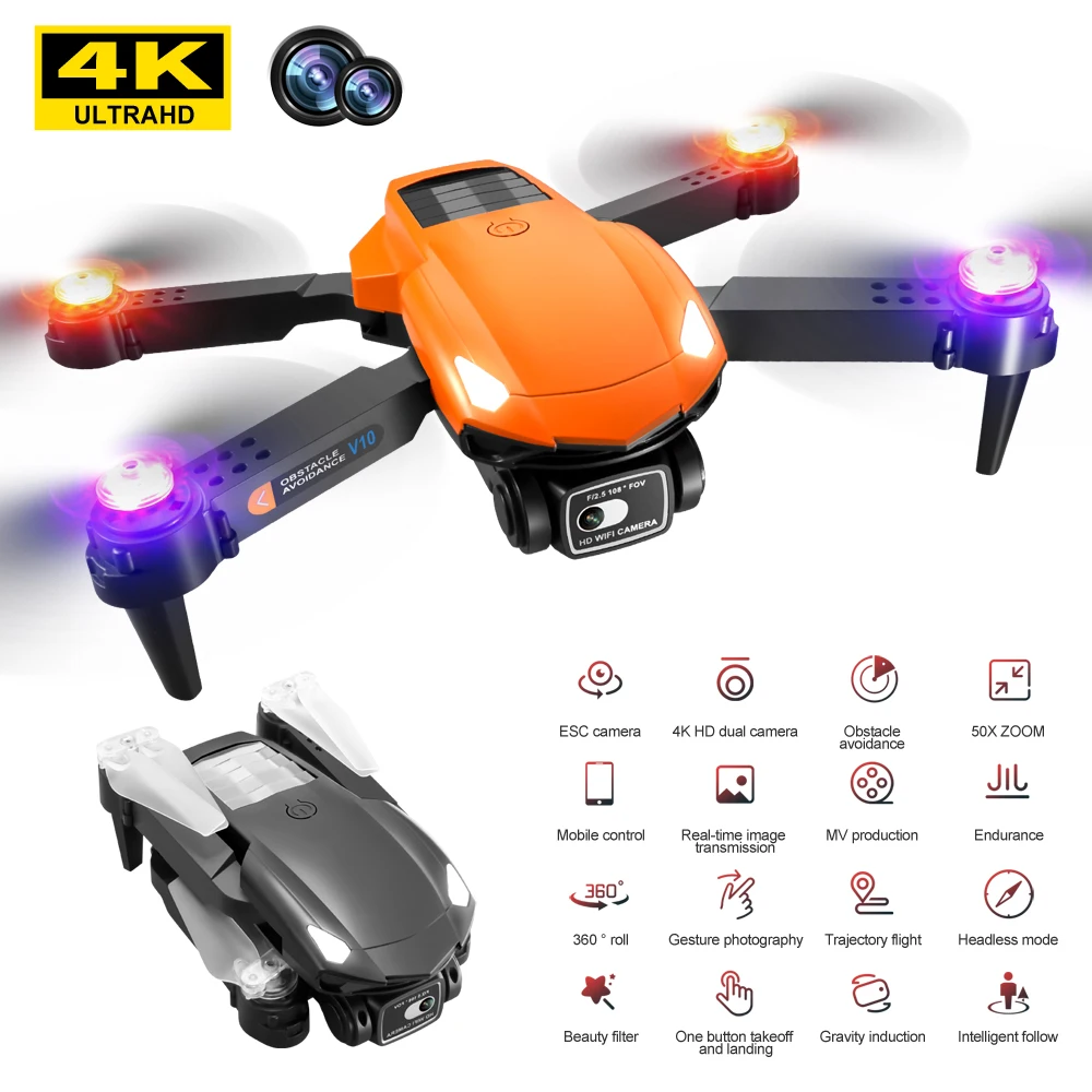 2023 высококачественные компактные складные портативные Квадрокоптеры Droness 4k hd видео шестиполосный гироскоп стартеры Дрон