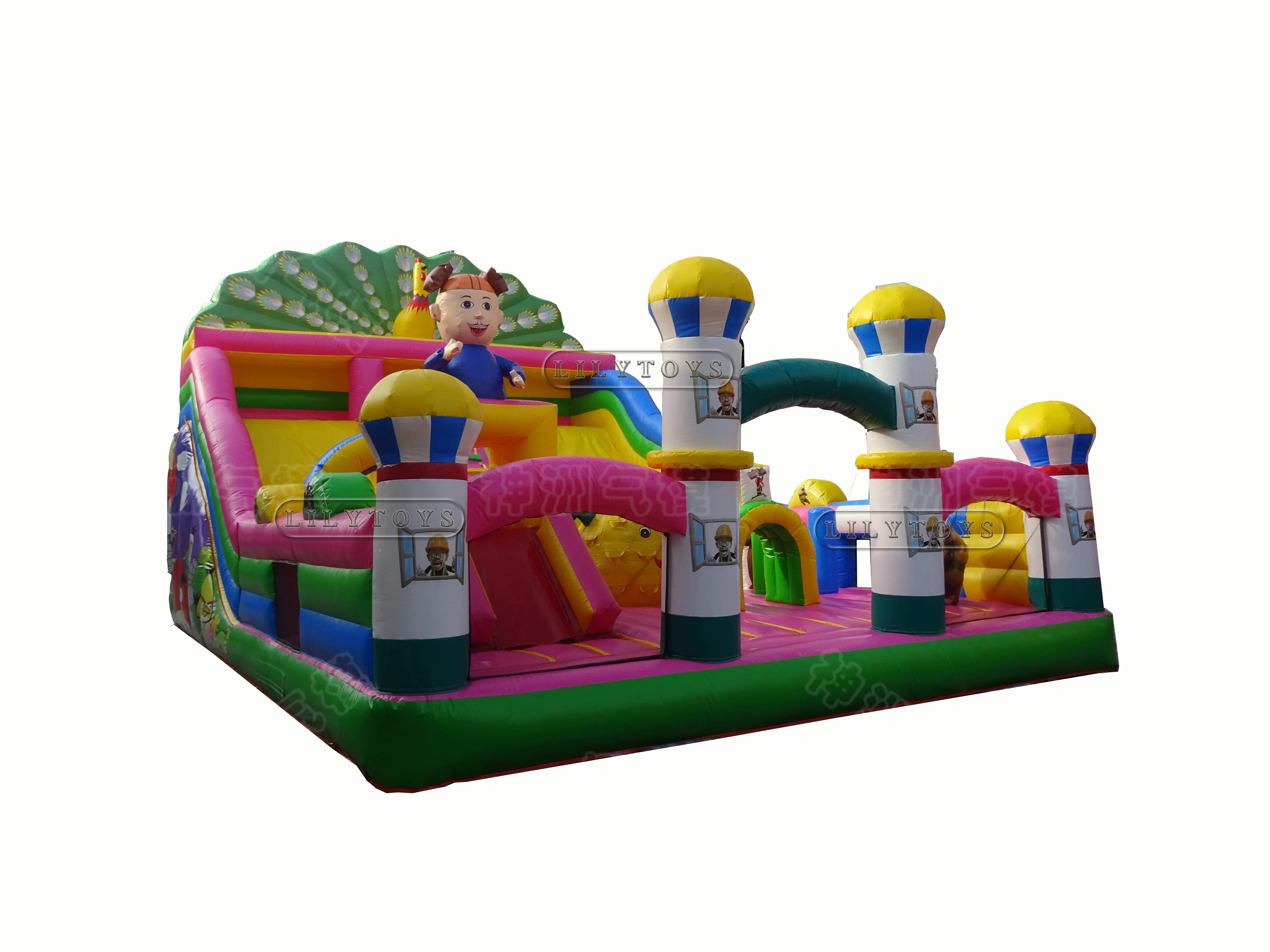 Lilytoys новый дизайн надувной парк развлечений город надувная игровая площадка оборудование для продажи