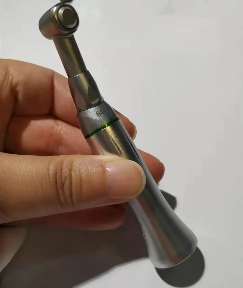 Dental Reduction Handpiece Push Button Contra Angle  64:1