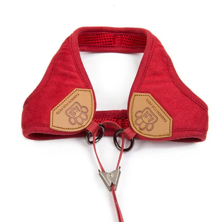 Quality pet chest strap durable outdoor colorful anti lost vest type traction rope dog leash