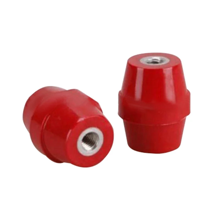 SM51 red bar busbar composite insulator , 7000v insulated silicone fiberglass 11kv pin insulator