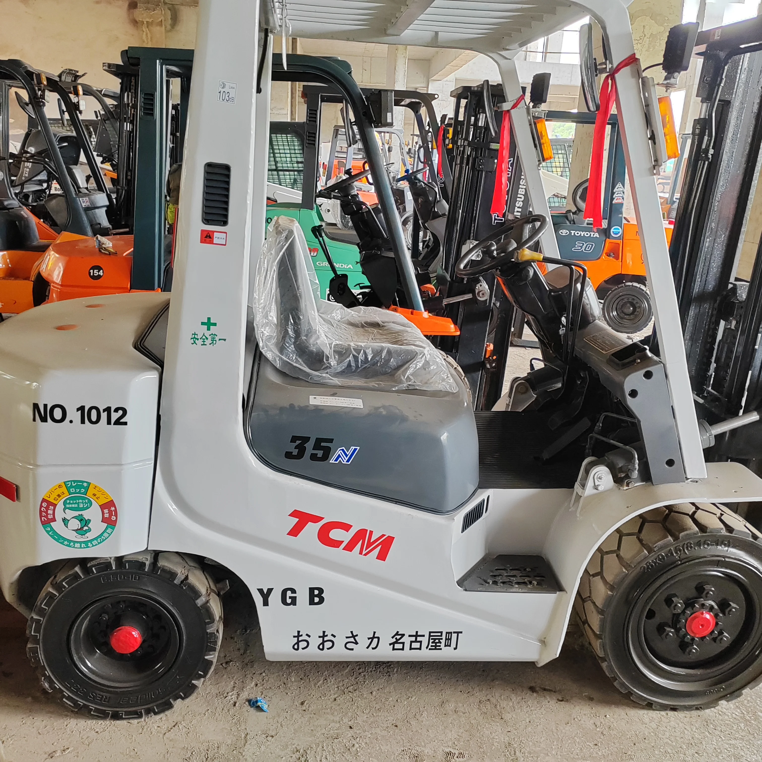 Spot product TCM3.5 ton solid tire used forklift with cost-effectiveness