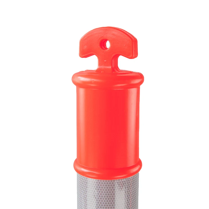 SAFER Traffic Sign Reflective Marker Flexible T-Top Delineator Post Bollard for Traffic