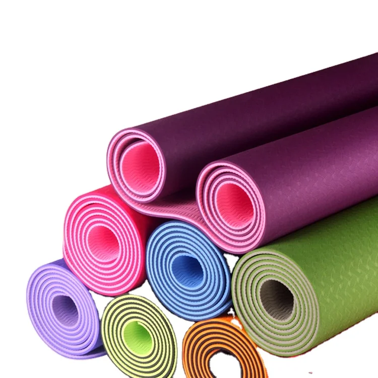 New Product Non Slip Exercise Platform Environmental Friendly TPE Material Customized Wholesale Yoga Mat