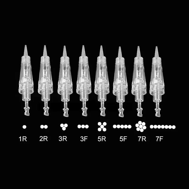 Одноразовая газовая стерилизованная микроблейдинг игла для перманентного макияжа 1P 3P картридж татуировки микро наноиглы