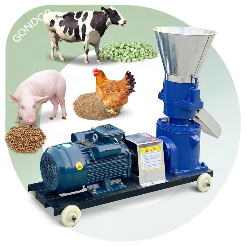 Goats Dry Pellte Cattle Cake Concentrate Poultry Full Feed Pallet Machine Home Use to Make a Chicken