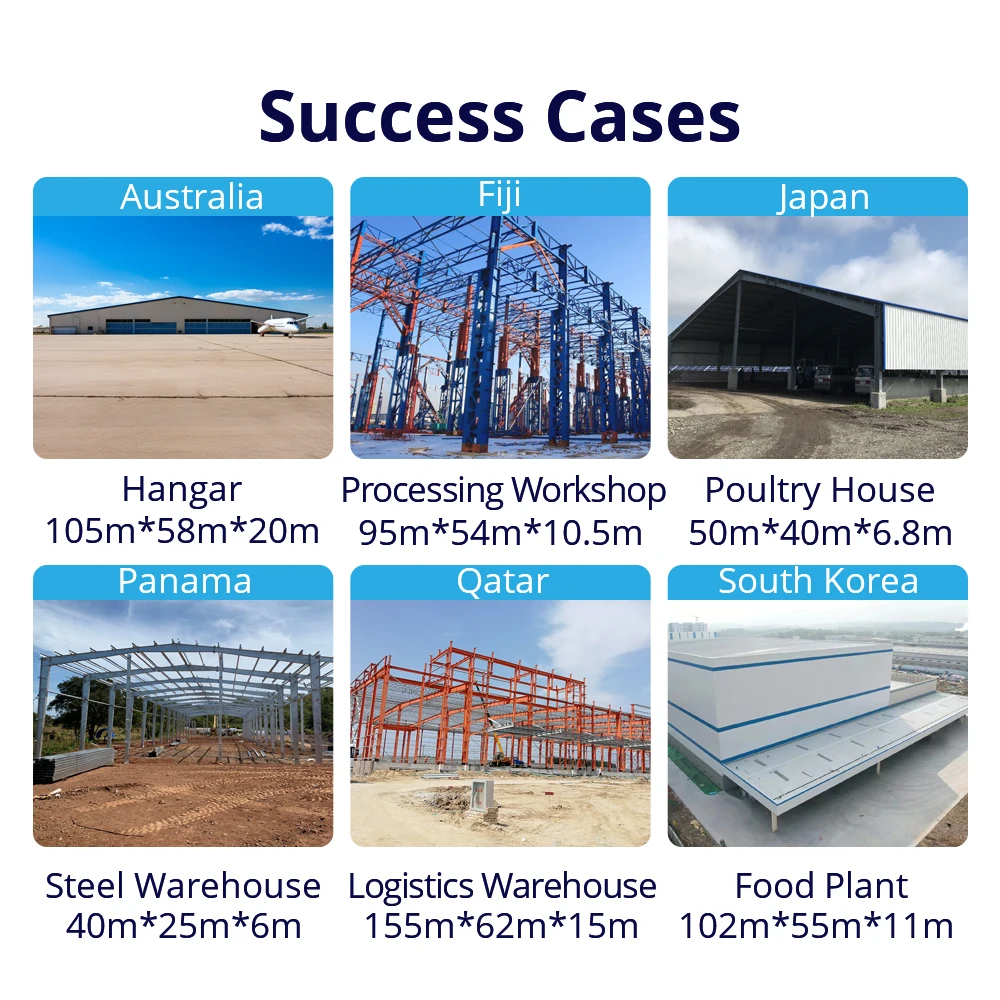 warehouse steel beam standard size metal frame buildings prefab warehouse