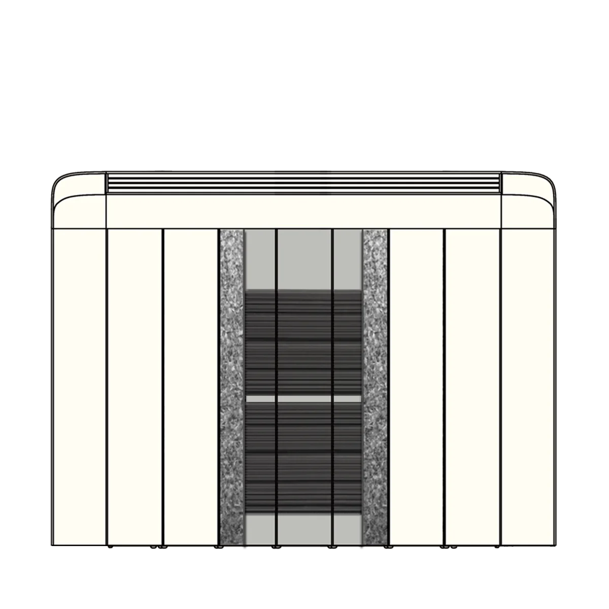high energy efficiency Storage Heating Element with ceramic block  electric smart inertia ceramic aluminum panel room heaters