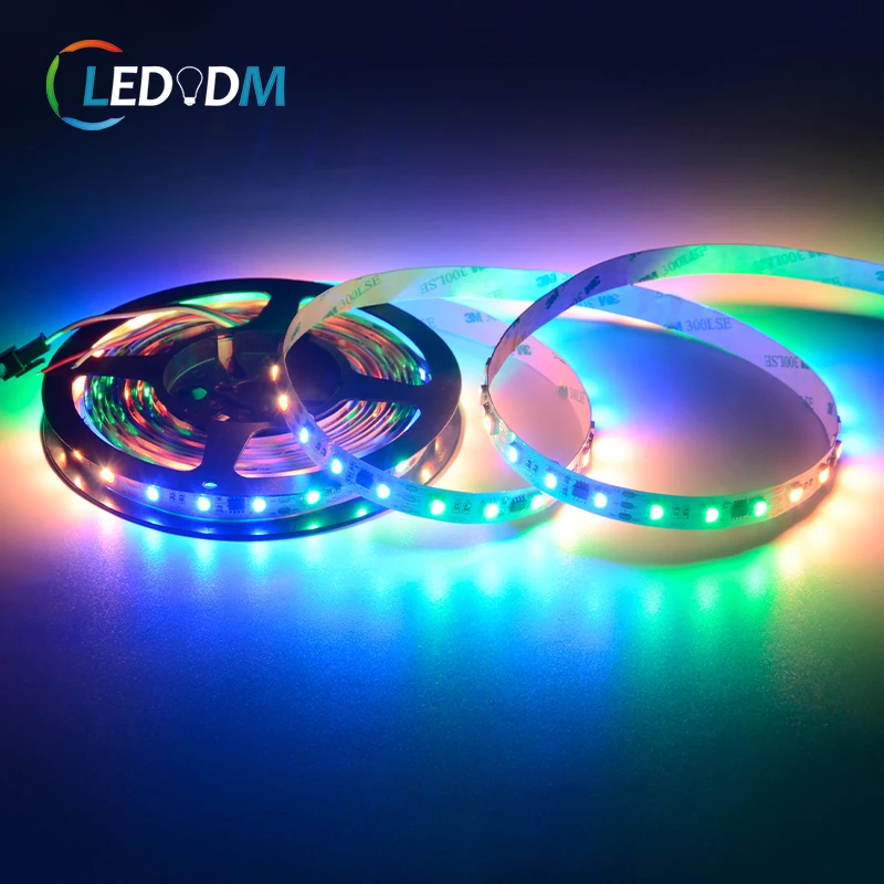 24v magic rgb led strip UCS2904 externa IC decorative light 5050 60LEDs/m RGBW led strip magic addressable led strip