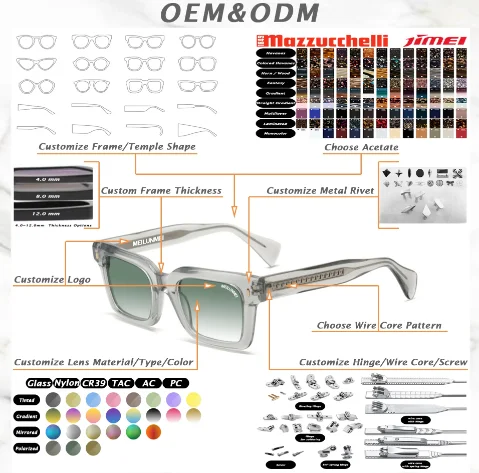 acetate thick sunglasses big frames for eye glasses square  polarized  acetate sunglasses