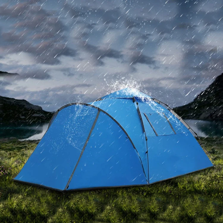 
3-4 Men Easy Up Automatic Open Folding unique frame camping set tent 