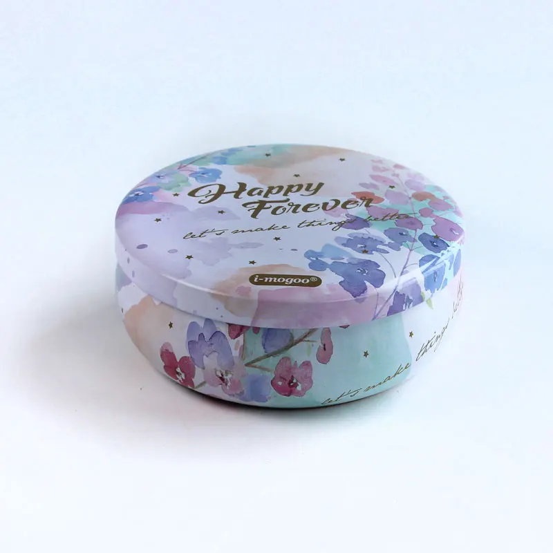 Custom glass jar metal tin holder candle 3 wick scented candles in bulk