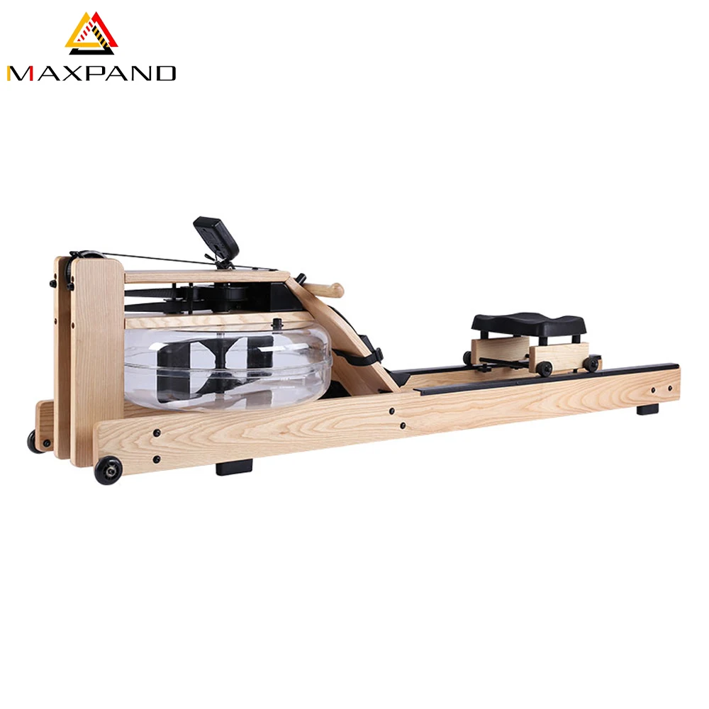 
Wholesale Commercial Gym Equipment Water Rower High Quality Wooden Water Rowing Machine 