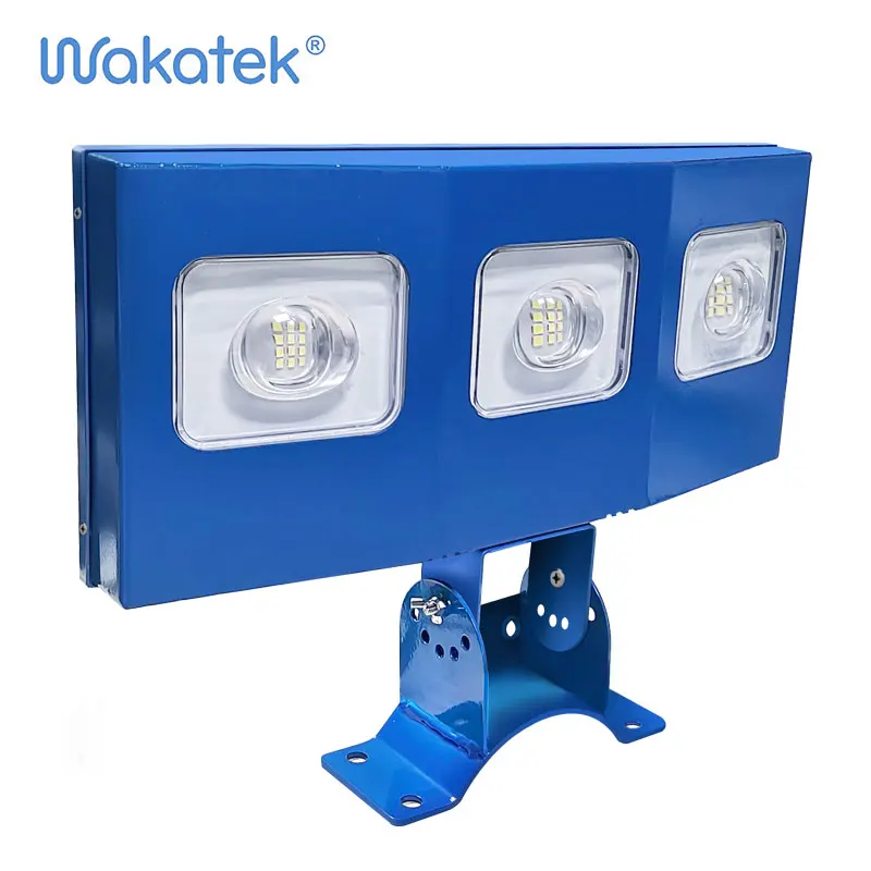 WAKATEK широкоугольный дизайн, мощный дорожный уличный свет, водонепроницаемый уличный светильник IP67, 300 Вт, светодиодные уличные фонари на солнечной батарее