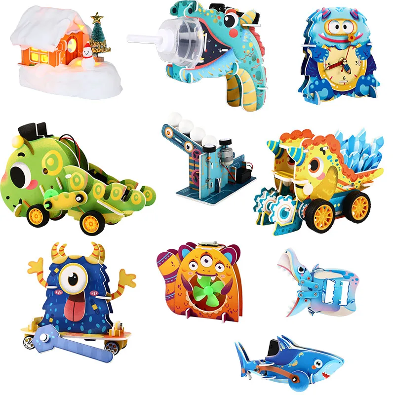 Factory Customized Kids Diy Science Experiment Toys Steam Homemade Clock for Sale