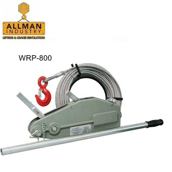 ALLMAN high quality 1600 kg galvanized steel wire rope puller machine