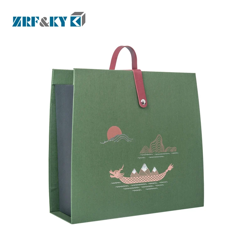 Chinese Style Paper Carry Gift Box For Rice Dumpling, Dessert, Chocolate