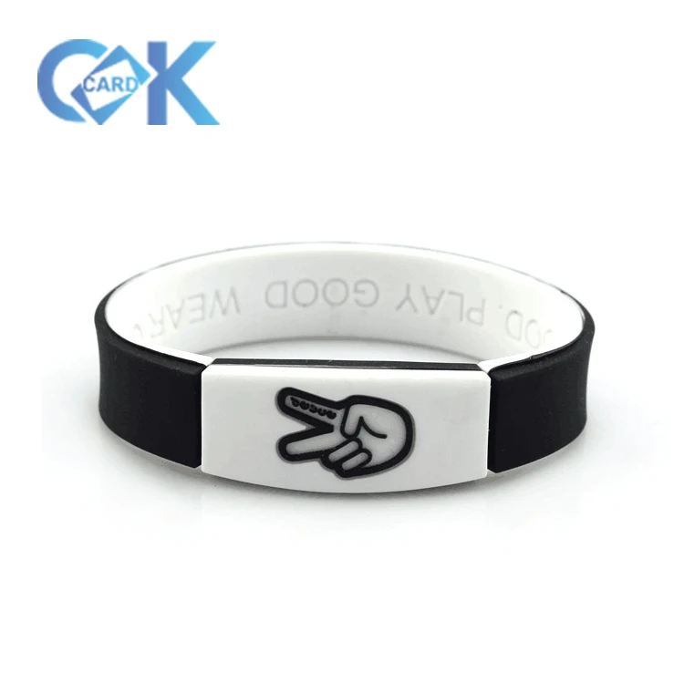 Silicone Wristband with Smart Chip for Access Control/Payment System