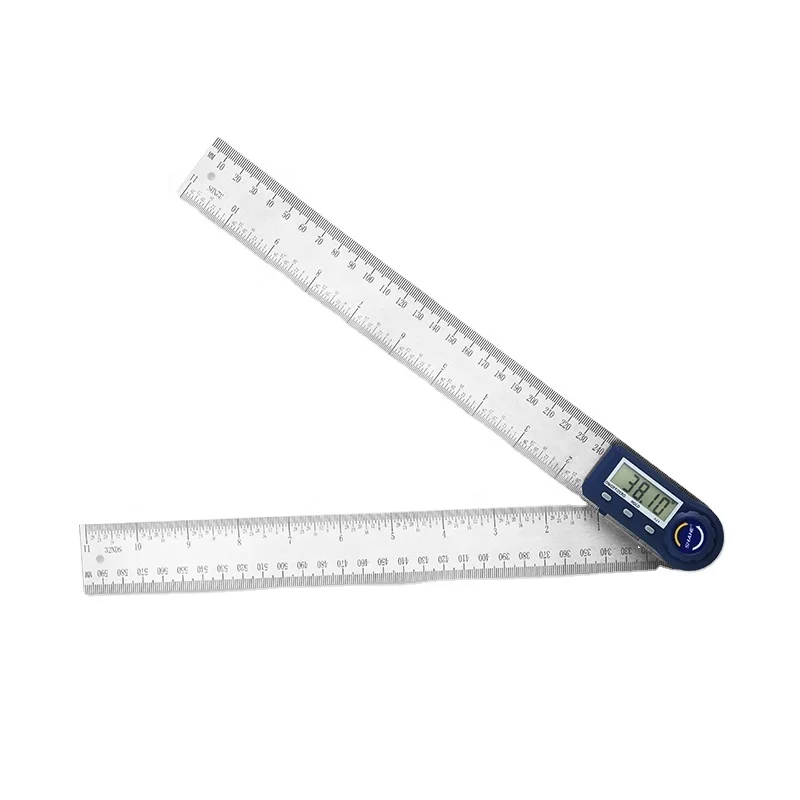 12' 0-300 mm Stainless Steel digital angle finder Digital Angle Ruler 2-in-1 electronic protractor