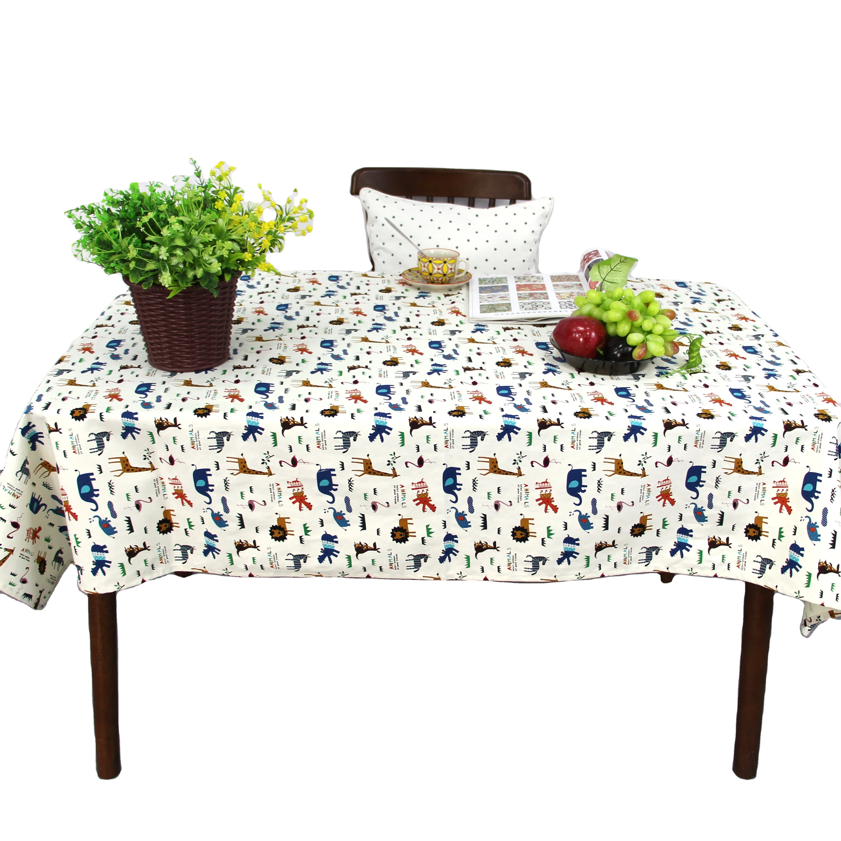 Manufacturer best price custom lace tablecloth with logo PVC waterproof polyester table cloth wedding for events