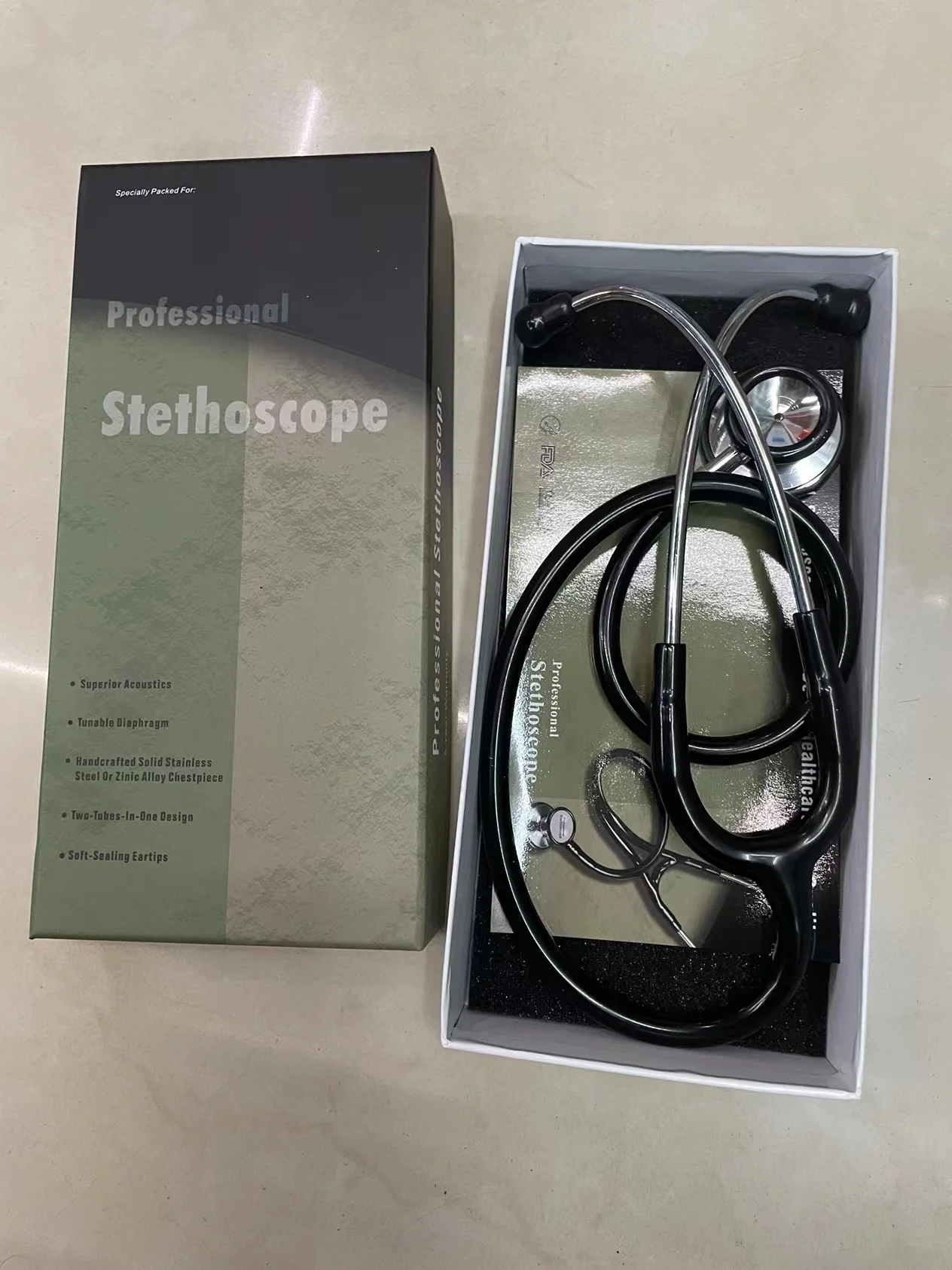 professional estetoscopios accesorios Dual Head Stethoscope nurse medical
