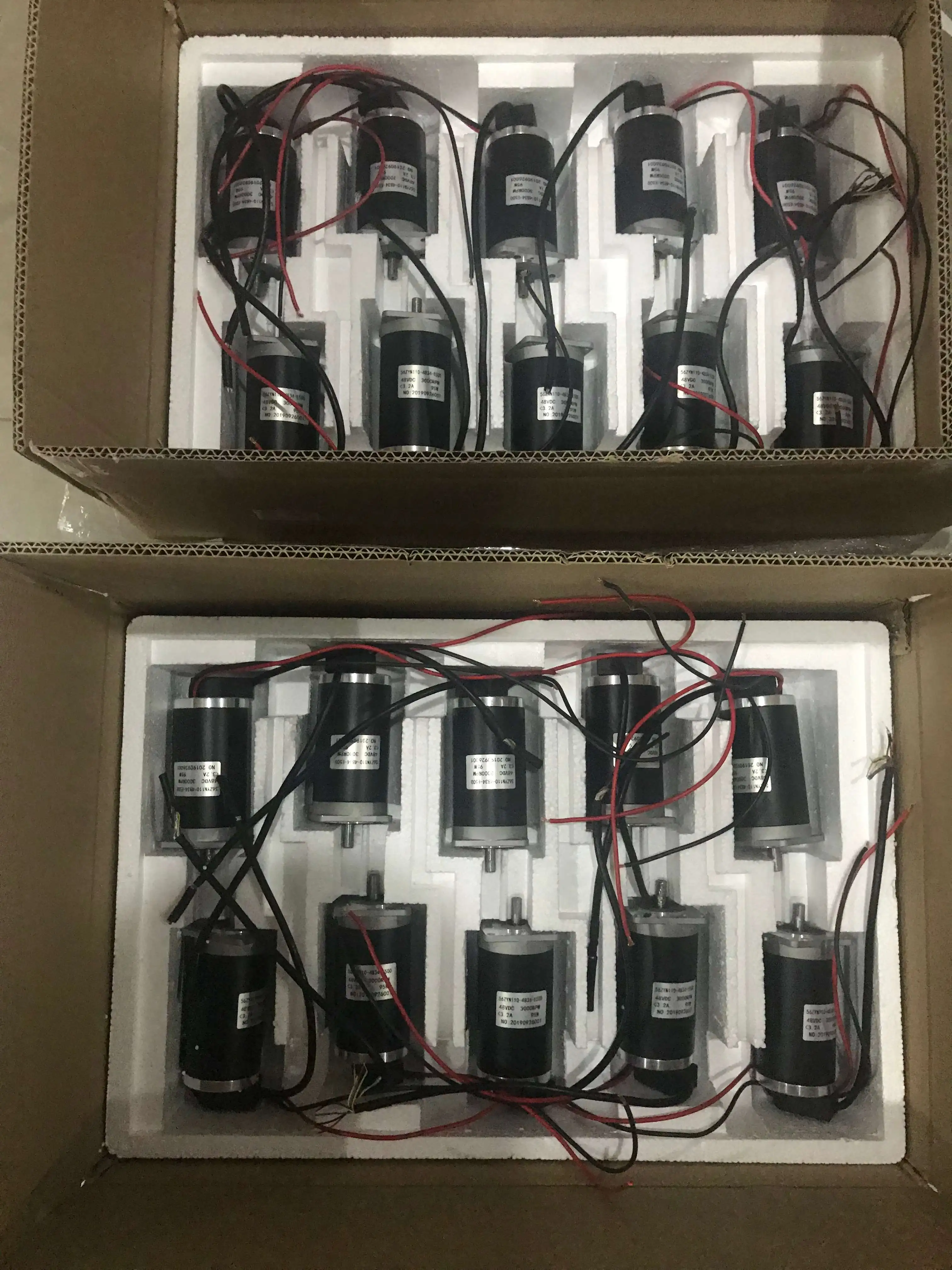 48v DC servomotor brush motor with encoder for CNC machine