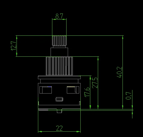 
22mm PPO diverter ceramic disc cartridge export to india market for faucet,mixer,tap, brass handle spindle size could customize 