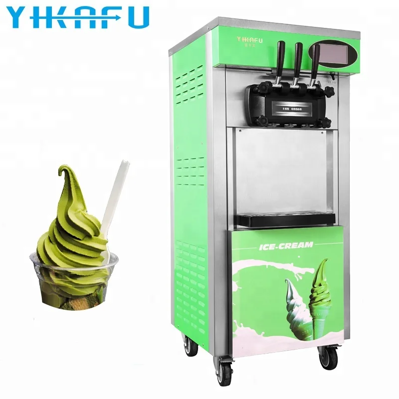 Ice Cream Making Machine Ice Cream Makers Automatic 3 Flavors Serve Commercial soft ice cream maker machine