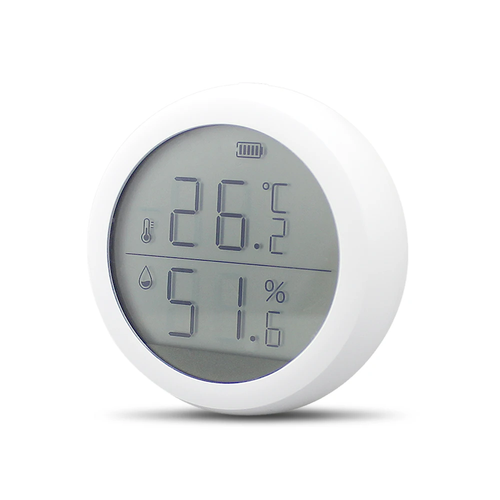 Zemismart Tuya Zigbee Temperature and Humidity Sensor with LCD Screen Display Real Time Monitor Smart Home Intelligent Linkage