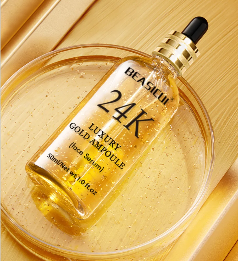 Hot Sell 24k Gold Collagen Serum Aging Anti Wrinkle Collagen 24k Gold Facial Serum For Brightening And Whitening 24k Gold Serum