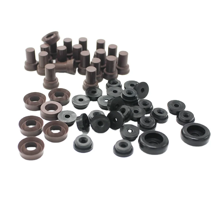 Custom Medical Black Silicone Rubber Stopper Plug