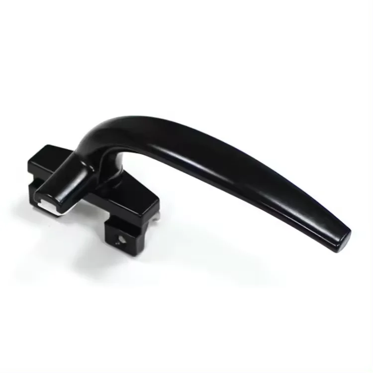 High Quality Aluminum Casement Windows Lock Handle Black Pull Window Handle Lock Door Lever Window Door Handle with Key