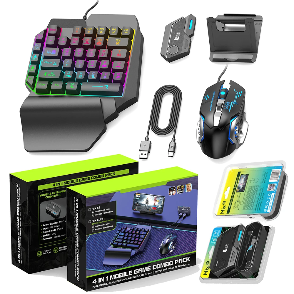 Professional Gamer Teclados Combos Gaming Keyboard and Mouse RGB Backlit Mechanical Gaming Keyboard Kit for Computer PC Laptop
