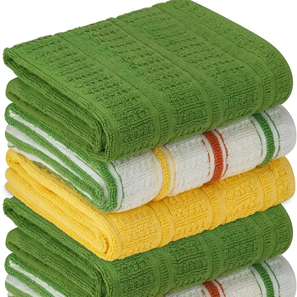 Top Quality Cotton Dish Towel Set Absorbent Kitchen Towel Cleaning Cloth