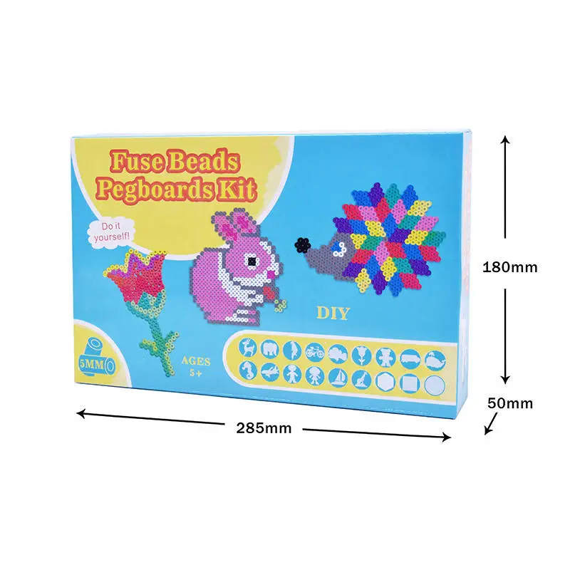 Wholesale Fuse Beads Multi Color Diy Craft Fuse Perler Beads Kit Children Handmade Fuse Beads Kit