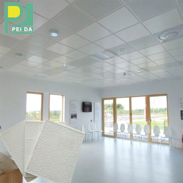 Interior Office Decor PVC Gypsum Board Ceiling Tiles Gypsum China
