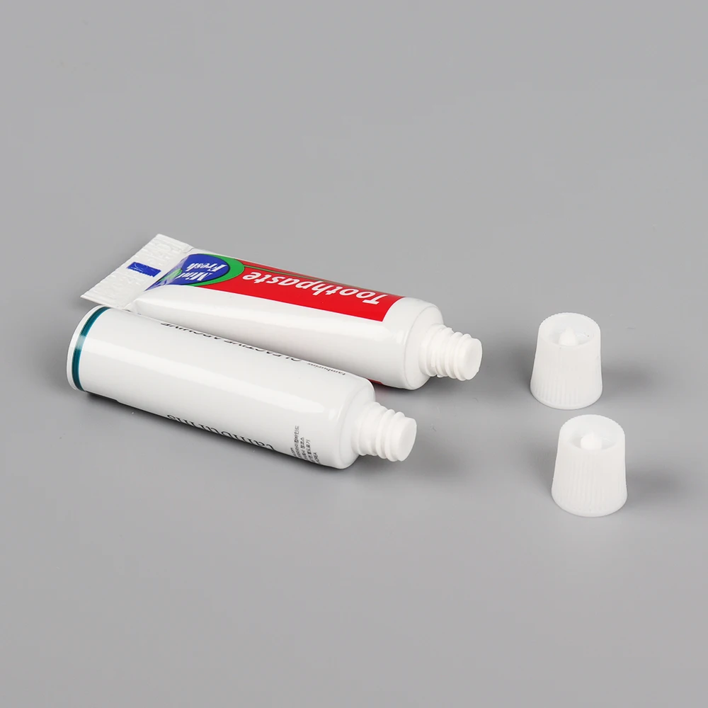 ABL hotel and travel toothpaste tube packaging plastic laminated small tubes packaging empty hotel aluminum toothpaste tube
