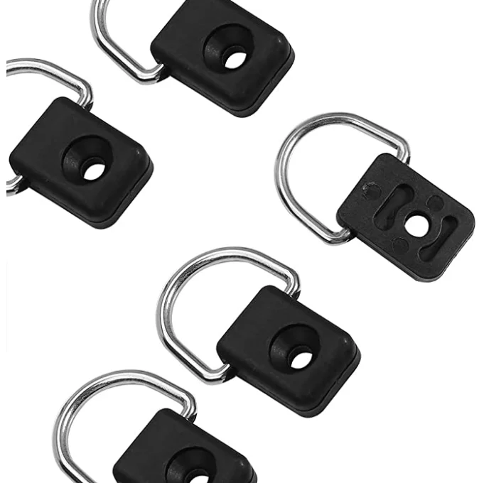 Kayak D Ring without Screw Safety Screw Rings Deck Loop Mounting Tie Down Kit Quality Durable Canoe Boat Fishing Sailing