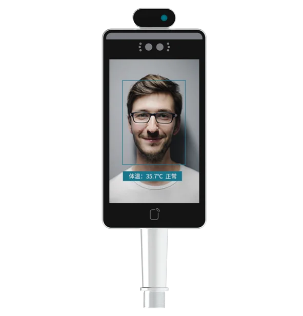 
Biometric face recognition attendance QR code scanner card reader temperature detection smart access control device 