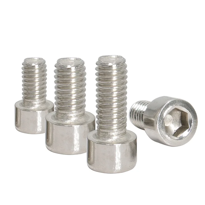 DIN912 M8/M6/M12/M16 Unc Thread Stainless Steel Hex Socket Cap Bolts Chrome Plated Bright Finish Lengths 25mm 4mm 9mm Wooden