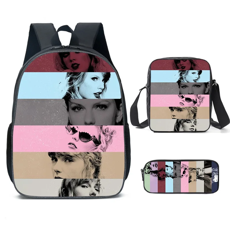 Taylor Swift school bags middle school students and backpacks for girls bag 3pcs/set 3D print taylor swift backpack