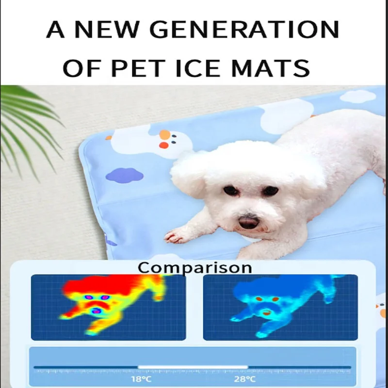 Anjuny Hot Selling Cooling Dog Mat Pet Ice Pad Waterproof Cool Pets Rest Sleeping Cushion