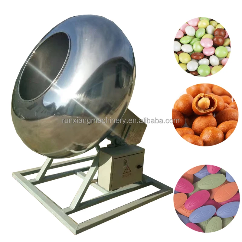 Commercial Industrial Automatic Dragee Polishing Machine Sugar Coated Dragee Machine